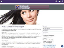 Tablet Screenshot of mcdonnelldermatology.com